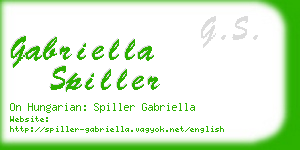 gabriella spiller business card